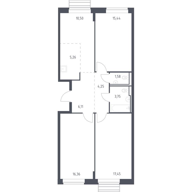 2-BD Apartment Sale, 80.7 sq. m. at Rublevskiy Kvartal, Laykovo Green Quarter, zhiloy kompleks Gorod-sobytiye Laykovo, selo Laykovo, Odintsovskiy City District, Moscow Region, Russia #1 2-BD Apartment Sale, 80.7 sq. m. at Rublevskiy Kvartal, Laykovo Green Quarter, zhiloy kompleks Gorod-sobytiye Laykovo, selo Laykovo, Odintsovskiy City District, Moscow Region, Russia #1