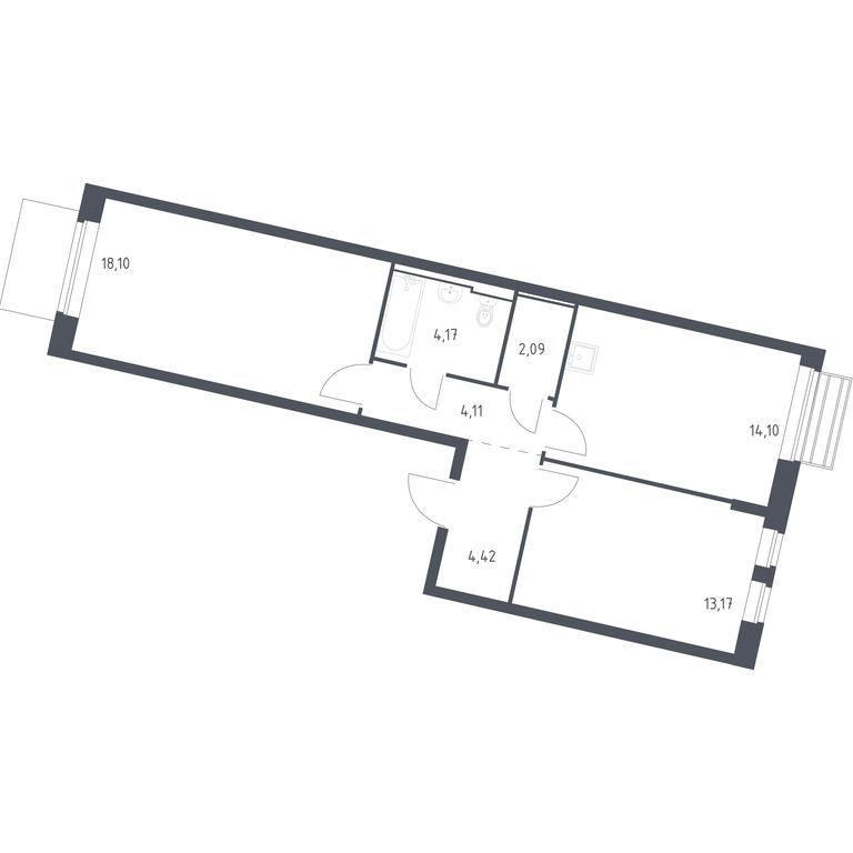 1-BD Apartment Sale, 60.16 sq. m. at Rublevskiy Kvartal, Laykovo Green Quarter, zhiloy kompleks Gorod-sobytiye Laykovo, selo Laykovo, Odintsovskiy City District, Moscow Region, Russia #1 1-BD Apartment Sale, 60.16 sq. m. at Rublevskiy Kvartal, Laykovo Green Quarter, zhiloy kompleks Gorod-sobytiye Laykovo, selo Laykovo, Odintsovskiy City District, Moscow Region, Russia #1
