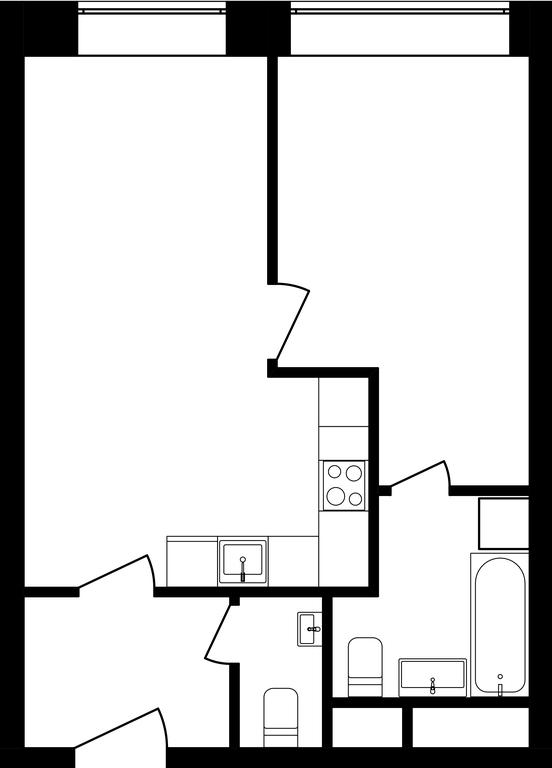 2-BD Apartment Sale, 46.9平方米 at Stellar City, Skolkovskoye Highway, 1, Moscow, Russia #1