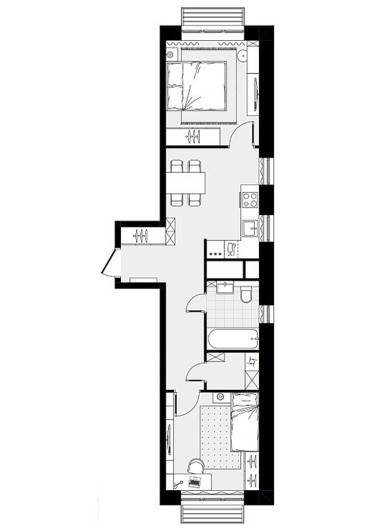 2-BD Apartment Sale, 46.73 sq. m. at Novograd Pavlino, Kosinskoye shosse, 2, Novoye Pavlino Microdistrict, Balashikha, Moscow Region, Russia #2