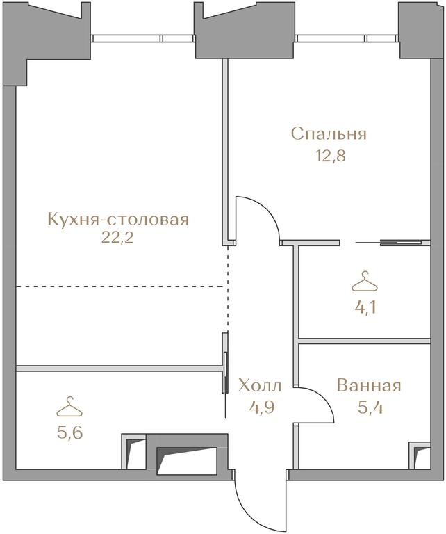 1-BD Apartment Sale, 55 sq. m. at Luzhniki Collection, Luzhnetskaya Embankment, 2/4с17, Moscow, Russia #2 1-BD Apartment Sale, 55 sq. m. at Luzhniki Collection, Luzhnetskaya Embankment, 2/4с17, Moscow, Russia #2