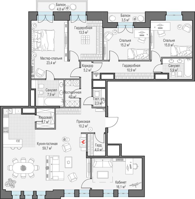 Продажа 3-комн. квартиры, 201,8 м² в ЖК «Клубный дом «Чистые Пруды»», Потаповский переулок, 5с4, Москва, Россия #1 Продажа 3-комн. квартиры, 201,8 м² в ЖК «Клубный дом «Чистые Пруды»», Потаповский переулок, 5с4, Москва, Россия #1