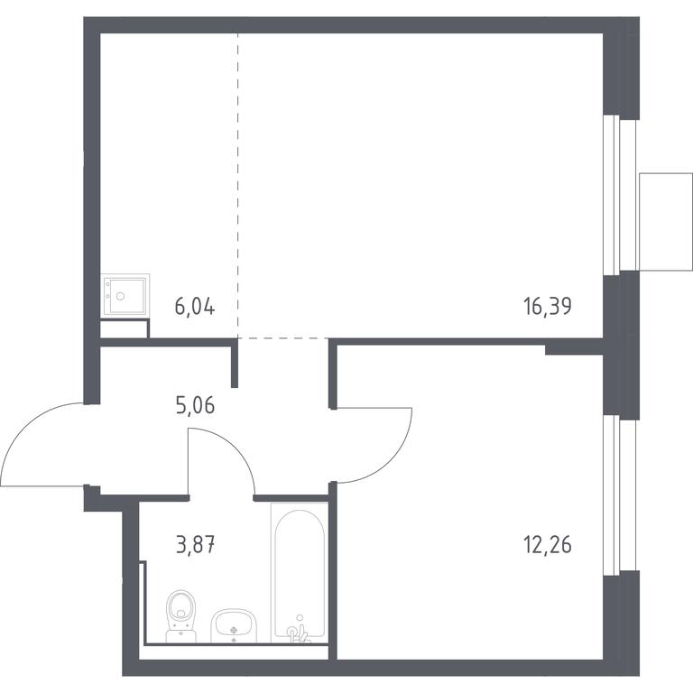 Apartment Sale, 43.62 sq. m. at Kvartal Ivakino, kvartal Ivakino, mikrorayon Klyazma-Starbeyevo, Khimki, Moscow Region, Russia #1 Apartment Sale, 43.62 sq. m. at Kvartal Ivakino, kvartal Ivakino, mikrorayon Klyazma-Starbeyevo, Khimki, Moscow Region, Russia #1