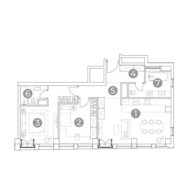 2-BD Apartment Sale, 80.8 sq. m. at Emotion, 2nd Silikatny Drive, 8, Moscow, Russia #1 2-BD Apartment Sale, 80.8 sq. m. at Emotion, 2nd Silikatny Drive, 8, Moscow, Russia #1