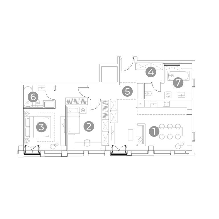 2-BD Apartment Sale, 82平方米 at Emotion, 2nd Silikatny Drive, 8, Moscow, Russia #2 2-BD Apartment Sale, 82平方米 at Emotion, 2nd Silikatny Drive, 8, Moscow, Russia #2