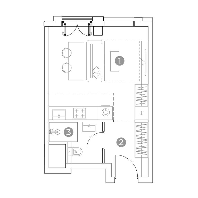 Apartment Sale, 27 sq. m. at Emotion, 2nd Silikatny Drive, 8, Moscow, Russia #2