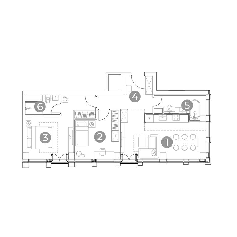 2-BD Apartment Sale, 69.8 sq. m. at Emotion, 2nd Silikatny Drive, 8, Moscow, Russia #1 2-BD Apartment Sale, 69.8 sq. m. at Emotion, 2nd Silikatny Drive, 8, Moscow, Russia #1
