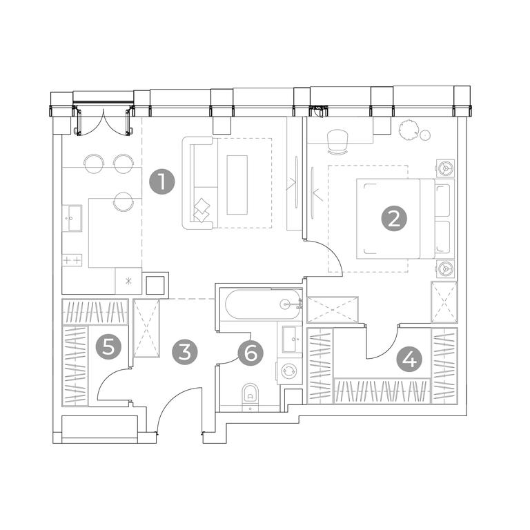 1-BD Apartment Sale, 56 sq. m. at Emotion, 2nd Silikatny Drive, 8, Moscow, Russia #1 1-BD Apartment Sale, 56 sq. m. at Emotion, 2nd Silikatny Drive, 8, Moscow, Russia #1