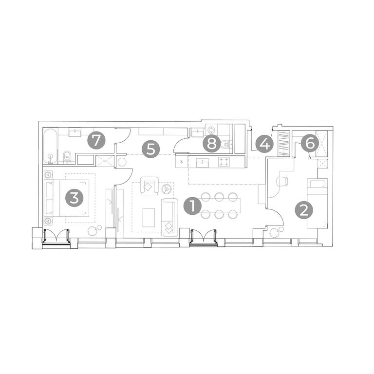 2-BD Apartment Sale, 70.4 sq. m. at Emotion, 2nd Silikatny Drive, 8, Moscow, Russia #1 2-BD Apartment Sale, 70.4 sq. m. at Emotion, 2nd Silikatny Drive, 8, Moscow, Russia #1