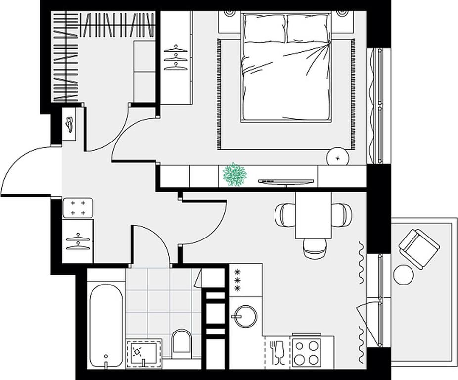 Apartment Sale, 34.5 sq. m. at Tsvetochnye Poliany, kvartal № 23, Filimonkovskoye Municipal Formation, Moscow, Russia #2 Apartment Sale, 34.5 sq. m. at Tsvetochnye Poliany, kvartal № 23, Filimonkovskoye Municipal Formation, Moscow, Russia #2
