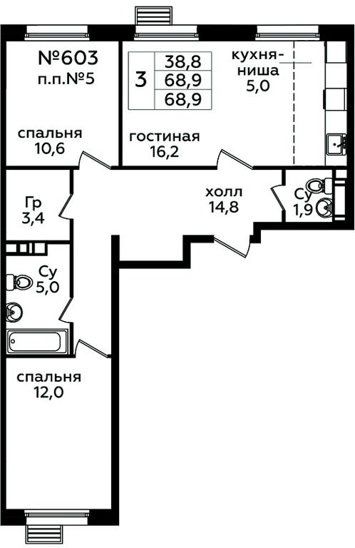 2-BD Apartment Sale, 68.9 sq. m. at Eko Bunino, prospekt Kuprina, 34к1, Sosenskoye Settlement, Moscow, Russia #1 2-BD Apartment Sale, 68.9 sq. m. at Eko Bunino, prospekt Kuprina, 34к1, Sosenskoye Settlement, Moscow, Russia #1