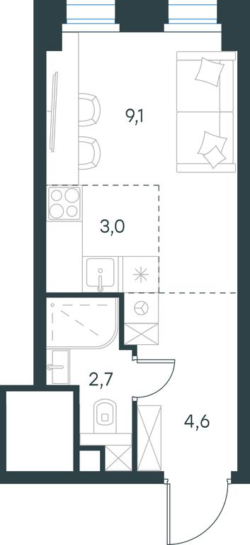Apartment Sale, 19.4 sq. m. at Level Seligerskaya 2, Ilmenskiy Drive, 8Ас1, Moscow, Russia #1 Apartment Sale, 19.4 sq. m. at Level Seligerskaya 2, Ilmenskiy Drive, 8Ас1, Moscow, Russia #1