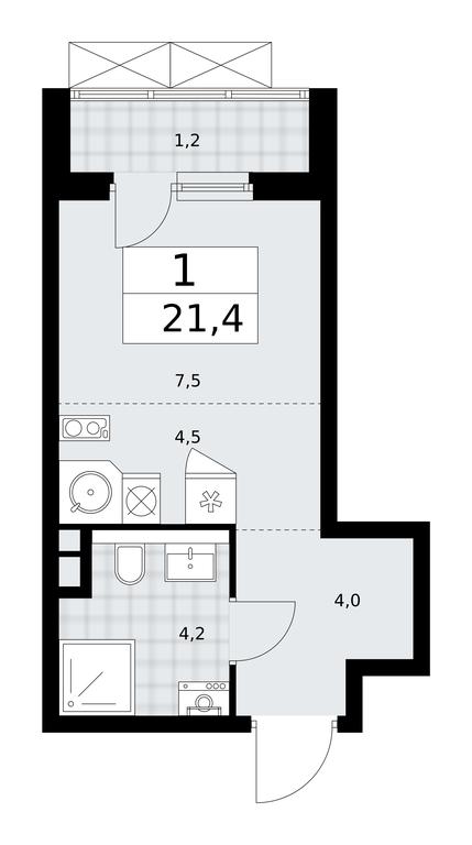 Apartment Sale, 21.4 sq. m. at Prokshino, Prokshino Residential Complex, Sosenskoye Settlement, Moscow, Russia #1 Apartment Sale, 21.4 sq. m. at Prokshino, Prokshino Residential Complex, Sosenskoye Settlement, Moscow, Russia #1