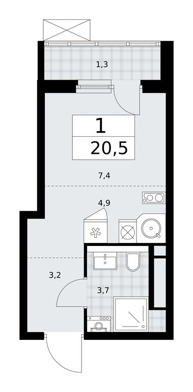 Apartment Sale, 20.5 sq. m. at Prokshino, Prokshino Residential Complex, Sosenskoye Settlement, Moscow, Russia #1 Apartment Sale, 20.5 sq. m. at Prokshino, Prokshino Residential Complex, Sosenskoye Settlement, Moscow, Russia #1