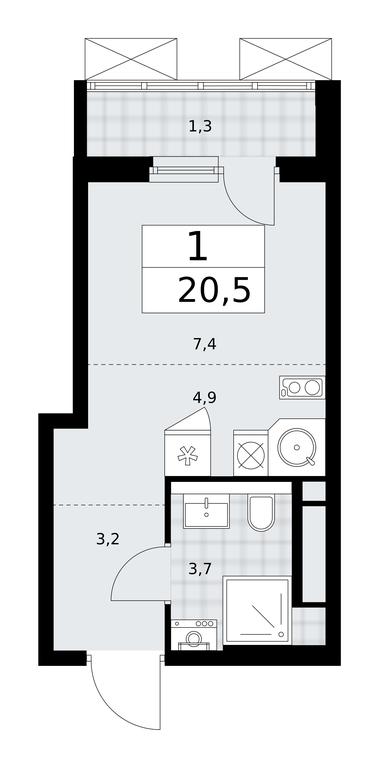 Apartment Sale, 20.5 sq. m. at Prokshino, Prokshino Residential Complex, Sosenskoye Settlement, Moscow, Russia #1 Apartment Sale, 20.5 sq. m. at Prokshino, Prokshino Residential Complex, Sosenskoye Settlement, Moscow, Russia #1
