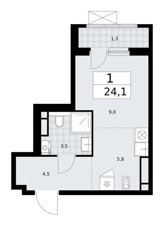 Apartment Sale, 24.1 sq. m. at Prokshino, Prokshino Residential Complex, Sosenskoye Settlement, Moscow, Russia #1 Apartment Sale, 24.1 sq. m. at Prokshino, Prokshino Residential Complex, Sosenskoye Settlement, Moscow, Russia #1