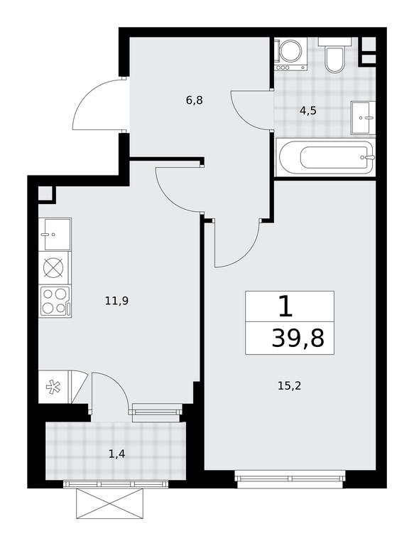 Apartment Sale, 39.8 sq. m. at Prokshino, Prokshino Residential Complex, Sosenskoye Settlement, Moscow, Russia #1 Apartment Sale, 39.8 sq. m. at Prokshino, Prokshino Residential Complex, Sosenskoye Settlement, Moscow, Russia #1