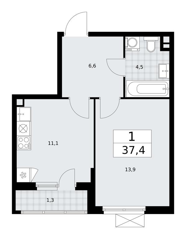 Apartment Sale, 37.4平方米 at Prokshino, Prokshino Residential Complex, Sosenskoye Settlement, Moscow, Russia #1 Apartment Sale, 37.4平方米 at Prokshino, Prokshino Residential Complex, Sosenskoye Settlement, Moscow, Russia #1