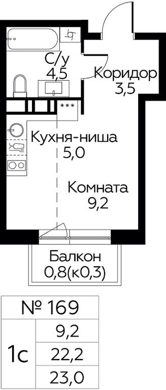 Apartment Sale, 23 sq. m. at Tsvetochnye Poliany, kvartal № 23, Filimonkovskoye Municipal Formation, Moscow, Russia #1 Apartment Sale, 23 sq. m. at Tsvetochnye Poliany, kvartal № 23, Filimonkovskoye Municipal Formation, Moscow, Russia #1