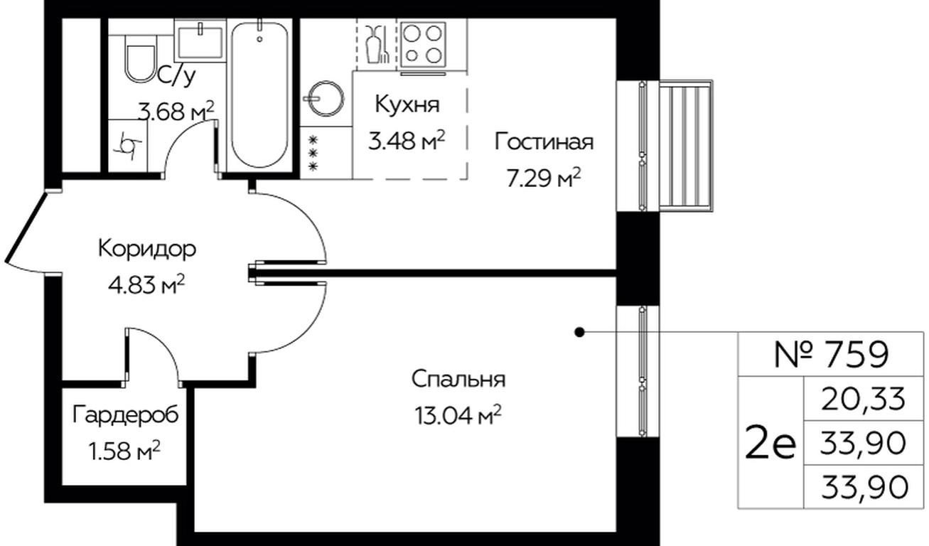 1-BD Apartment Sale, 33.9 sq. m. at Novograd Pavlino, Kosinskoye shosse, 2, Novoye Pavlino Microdistrict, Balashikha, Moscow Region, Russia #1 1-BD Apartment Sale, 33.9 sq. m. at Novograd Pavlino, Kosinskoye shosse, 2, Novoye Pavlino Microdistrict, Balashikha, Moscow Region, Russia #1
