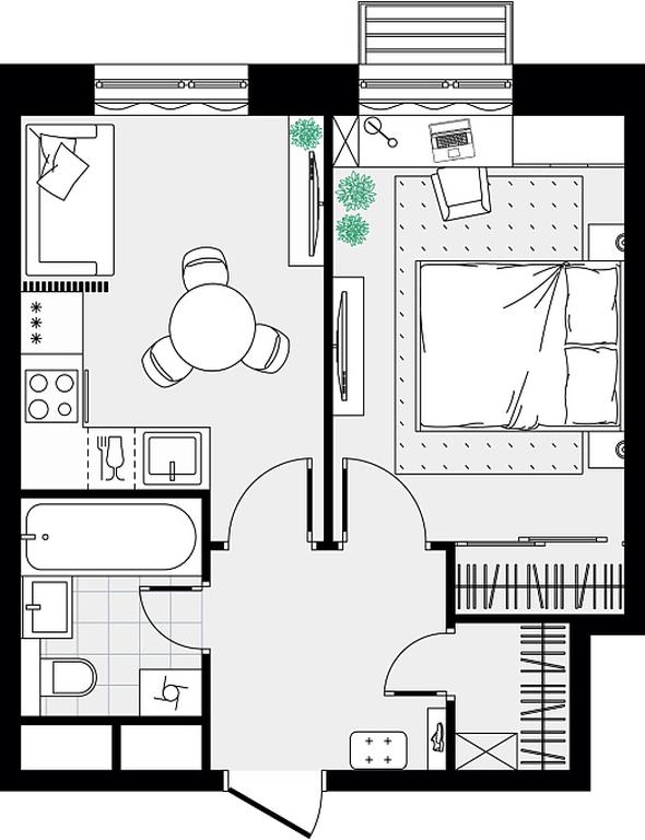 1-BD Apartment Sale, 33.9 sq. m. at Novograd Pavlino, Kosinskoye shosse, 2, Novoye Pavlino Microdistrict, Balashikha, Moscow Region, Russia #2 1-BD Apartment Sale, 33.9 sq. m. at Novograd Pavlino, Kosinskoye shosse, 2, Novoye Pavlino Microdistrict, Balashikha, Moscow Region, Russia #2