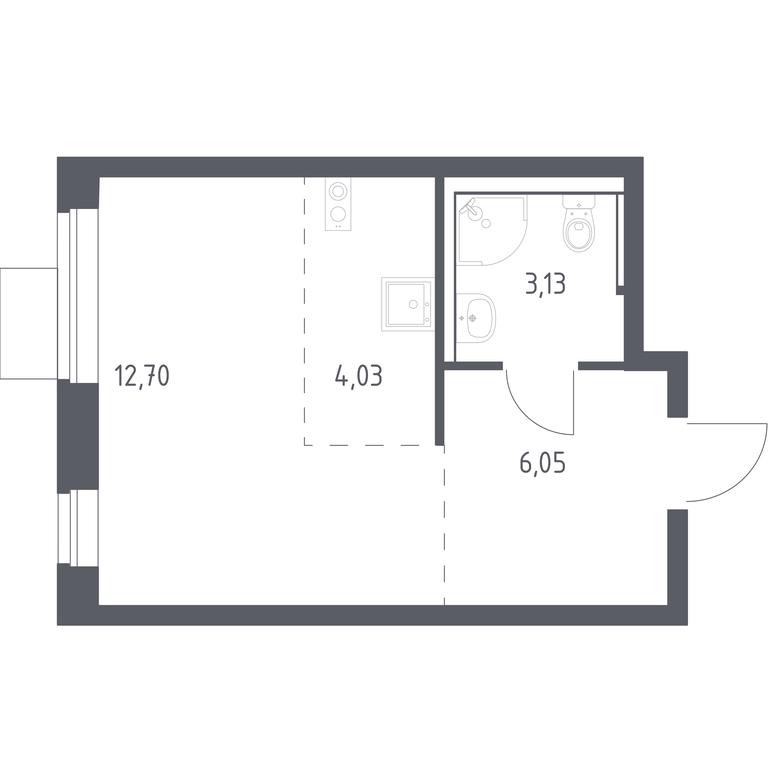 Apartment Sale, 25.91 sq. m. at Prigorod Lesnoe, Molodyozhny bulvar, 6, derevnya Misaylovo, Leninskiy City District, Moscow Region, Russia #1 Apartment Sale, 25.91 sq. m. at Prigorod Lesnoe, Molodyozhny bulvar, 6, derevnya Misaylovo, Leninskiy City District, Moscow Region, Russia #1