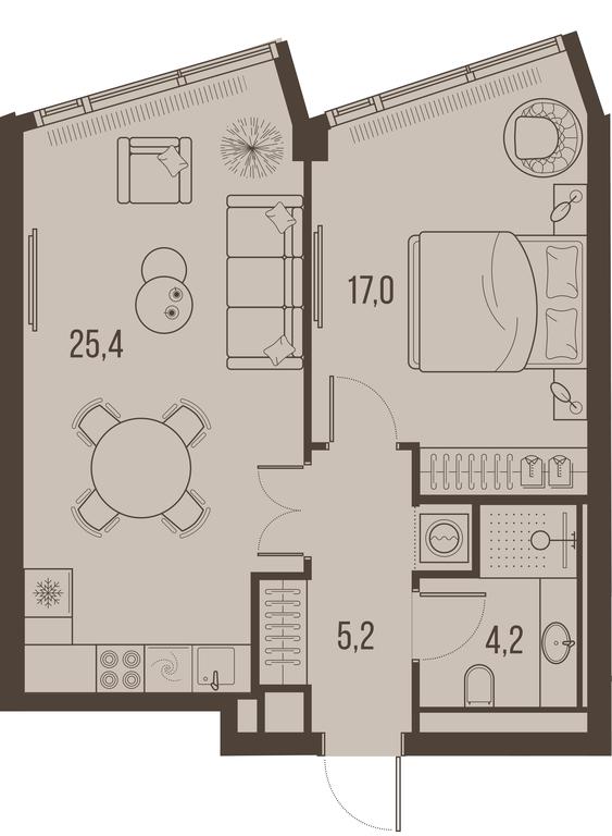 1-BD Apartment Sale, 52平方米 at High Life, Letnikovskaya Street, 11/10с1, Moscow, Russia #1 1-BD Apartment Sale, 52平方米 at High Life, Letnikovskaya Street, 11/10с1, Moscow, Russia #1