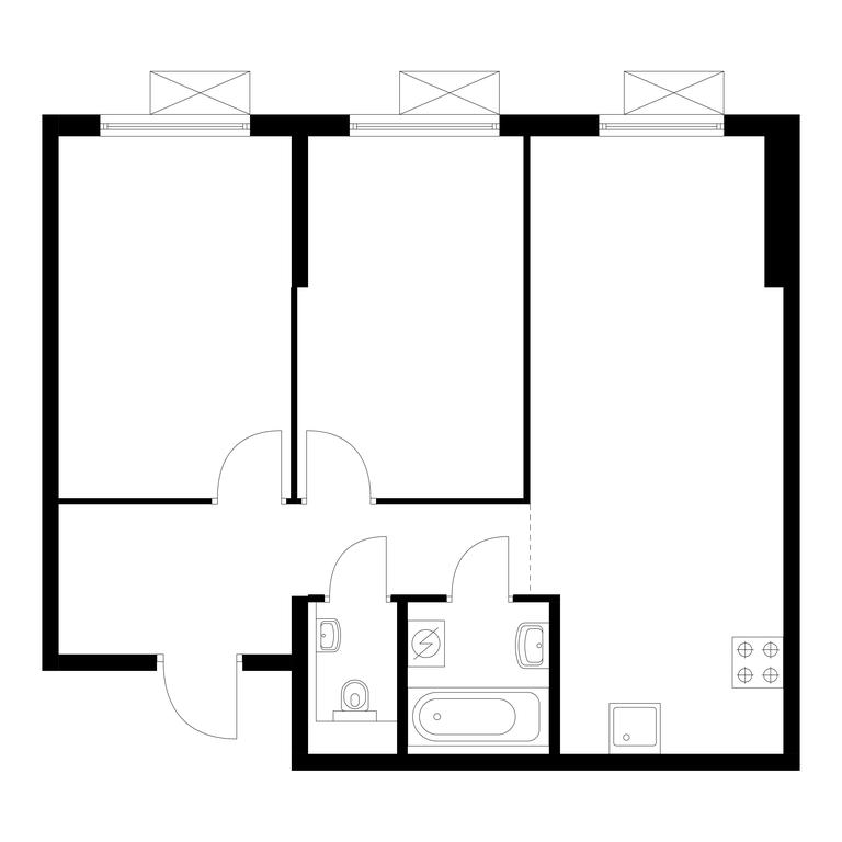 2-BD Apartment Sale, 57.4平方米 at Liublinskiy Park, Lyublinskaya Street, 78к2, Moscow, Russia #1 2-BD Apartment Sale, 57.4平方米 at Liublinskiy Park, Lyublinskaya Street, 78к2, Moscow, Russia #1