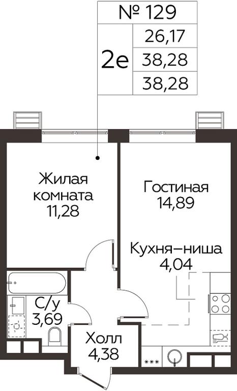 1-BD Apartment Sale, 38.28 sq. m. at Kvartal Rumyantsevo, ulitsa Admirala Kornilova, с1, Mosrentgen Settlement, Moscow, Russia #1 1-BD Apartment Sale, 38.28 sq. m. at Kvartal Rumyantsevo, ulitsa Admirala Kornilova, с1, Mosrentgen Settlement, Moscow, Russia #1