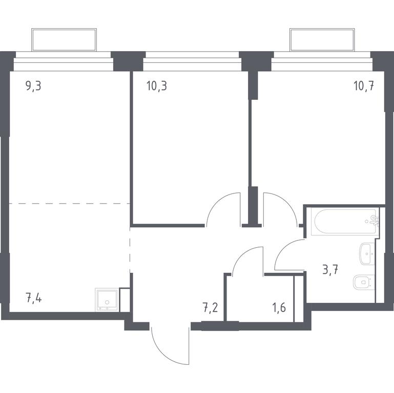 1-BD Apartment Sale, 50.15平方米 at Kvartal Strogino, zhiloy kompleks Kvartal Strogino, Krasnogorsk, Moscow Region, Russia #1 1-BD Apartment Sale, 50.15平方米 at Kvartal Strogino, zhiloy kompleks Kvartal Strogino, Krasnogorsk, Moscow Region, Russia #1