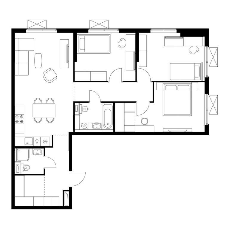 3-BD Apartment Sale, 83.7平方米 at Volzhskiy Park, 1st Grayvoronovsky Drive, 3с11, Moscow, Russia #1