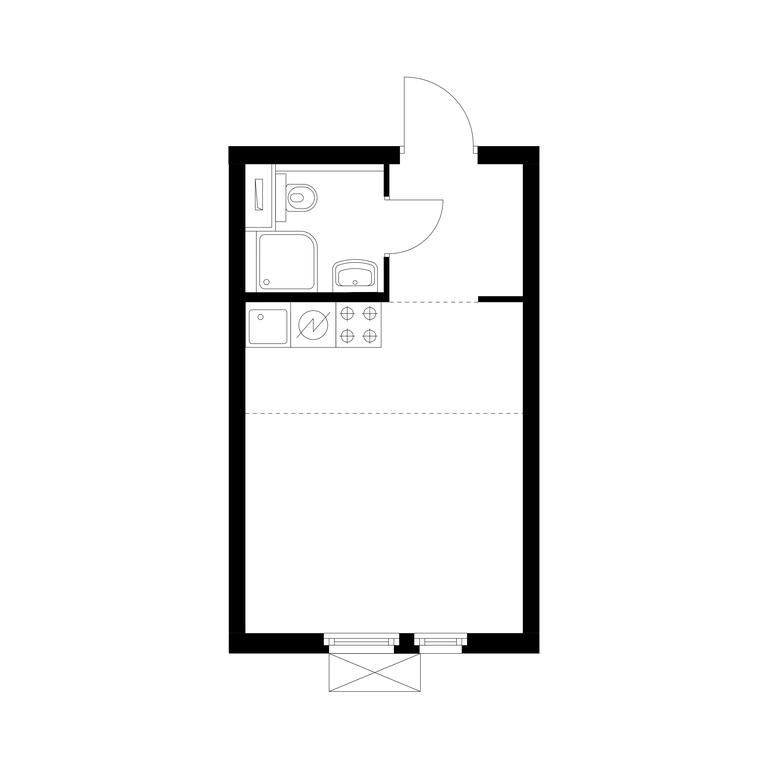 Apartment Sale, 21.4平方米 at Vtoroy Nagatinskiy, 2nd Nagatinsky Drive, 2к1, Moscow, Russia #1 Apartment Sale, 21.4平方米 at Vtoroy Nagatinskiy, 2nd Nagatinsky Drive, 2к1, Moscow, Russia #1