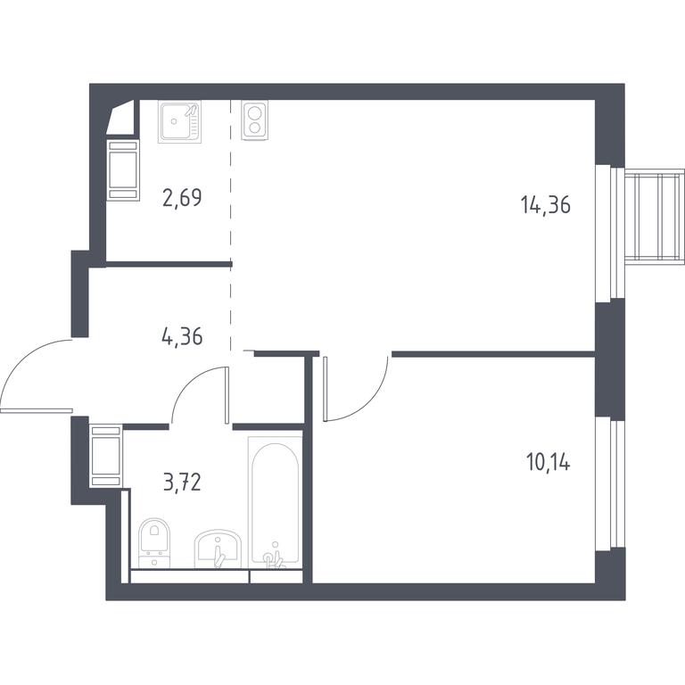 Apartment Sale, 35.2 sq. m. at Gorki Park, Shkolnaya ulitsa, 2, derevnya Korobovo, Leninskiy City District, Moscow Region, Russia #1 Apartment Sale, 35.2 sq. m. at Gorki Park, Shkolnaya ulitsa, 2, derevnya Korobovo, Leninskiy City District, Moscow Region, Russia #1