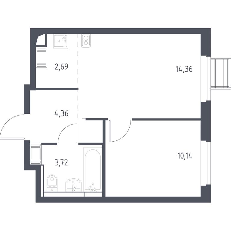 Apartment Sale, 35.2 sq. m. at Gorki Park, Shkolnaya ulitsa, 2, derevnya Korobovo, Leninskiy City District, Moscow Region, Russia #2 Apartment Sale, 35.2 sq. m. at Gorki Park, Shkolnaya ulitsa, 2, derevnya Korobovo, Leninskiy City District, Moscow Region, Russia #2