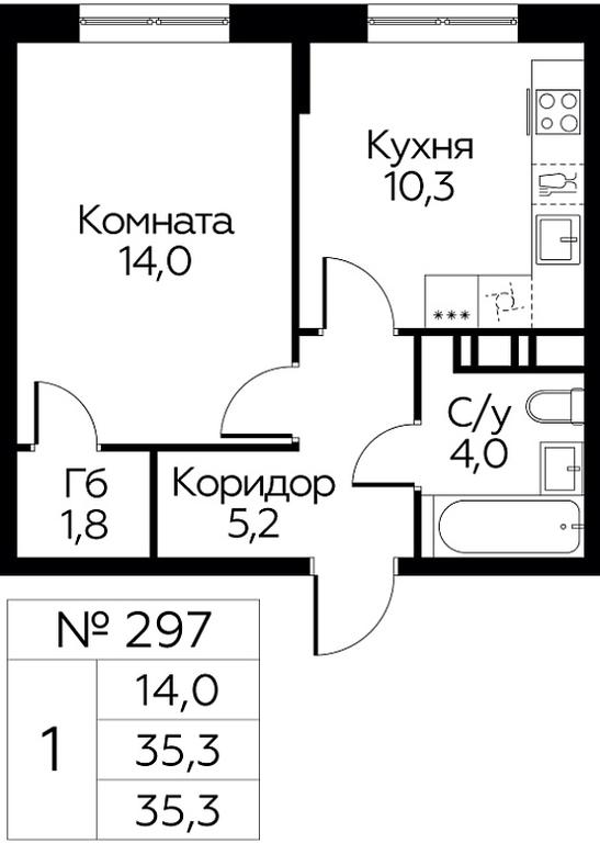 Apartment Sale, 35.3 sq. m. at Tsvetochnye Poliany, kvartal № 23, Filimonkovskoye Municipal Formation, Moscow, Russia #1 Apartment Sale, 35.3 sq. m. at Tsvetochnye Poliany, kvartal № 23, Filimonkovskoye Municipal Formation, Moscow, Russia #1