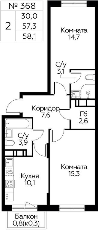 Продажа 1-комн. квартиры, 58,1 м² в ЖК «Цветочные Поляны», квартал № 23, поселение Филимонковское, Москва, Россия #1 Продажа 1-комн. квартиры, 58,1 м² в ЖК «Цветочные Поляны», квартал № 23, поселение Филимонковское, Москва, Россия #1