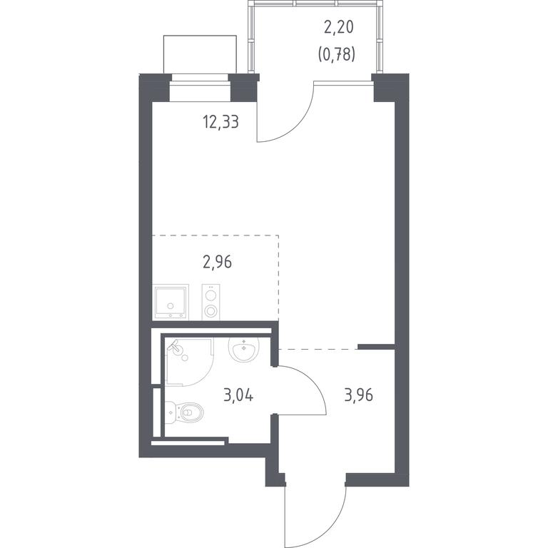 Apartment Sale, 23.07 sq. m. at Bogdanovskiy Les, derevnya Bogdanikha, Leninskiy City District, Moscow Region, Russia #1 Apartment Sale, 23.07 sq. m. at Bogdanovskiy Les, derevnya Bogdanikha, Leninskiy City District, Moscow Region, Russia #1