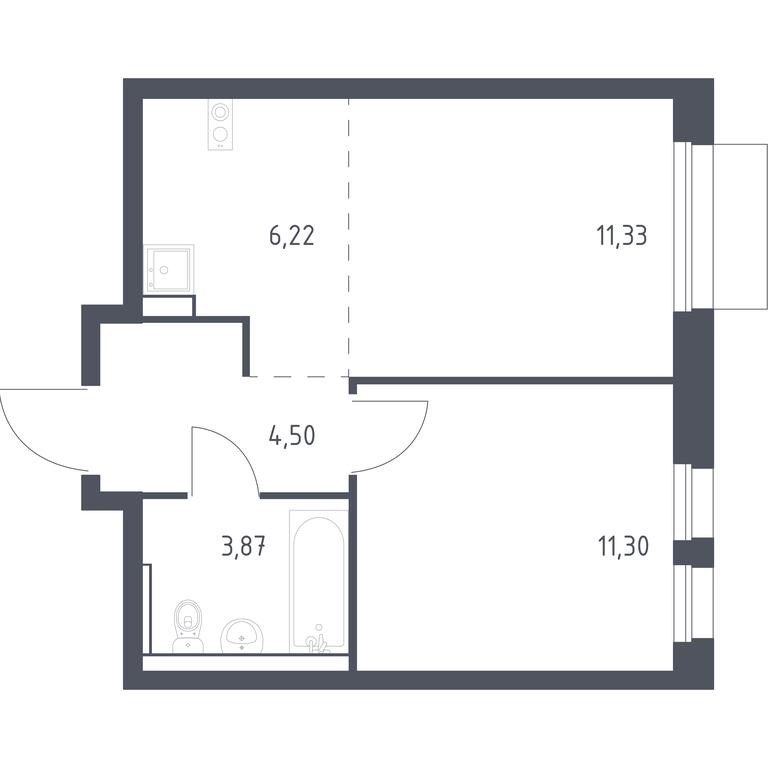 Apartment Sale, 37.1平方米 at Kvartal Aviatorov, ulitsa Koldunova, Aviatorov Microdistrict, Balashikha, Moscow Region, Russia #1 Apartment Sale, 37.1平方米 at Kvartal Aviatorov, ulitsa Koldunova, Aviatorov Microdistrict, Balashikha, Moscow Region, Russia #1