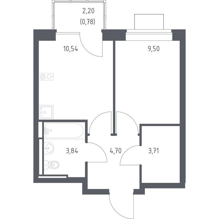 Apartment Sale, 33.07 sq. m. at Bogdanovskiy Les, derevnya Bogdanikha, Leninskiy City District, Moscow Region, Russia #1 Apartment Sale, 33.07 sq. m. at Bogdanovskiy Les, derevnya Bogdanikha, Leninskiy City District, Moscow Region, Russia #1