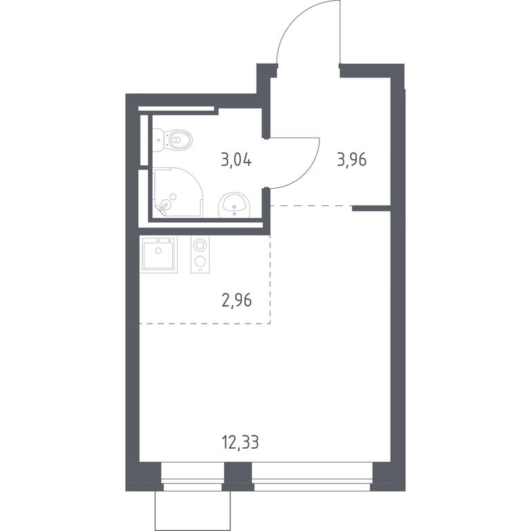 Apartment Sale, 22.29平方米 at Bogdanovskiy Les, derevnya Bogdanikha, Leninskiy City District, Moscow Region, Russia #1 Apartment Sale, 22.29平方米 at Bogdanovskiy Les, derevnya Bogdanikha, Leninskiy City District, Moscow Region, Russia #1