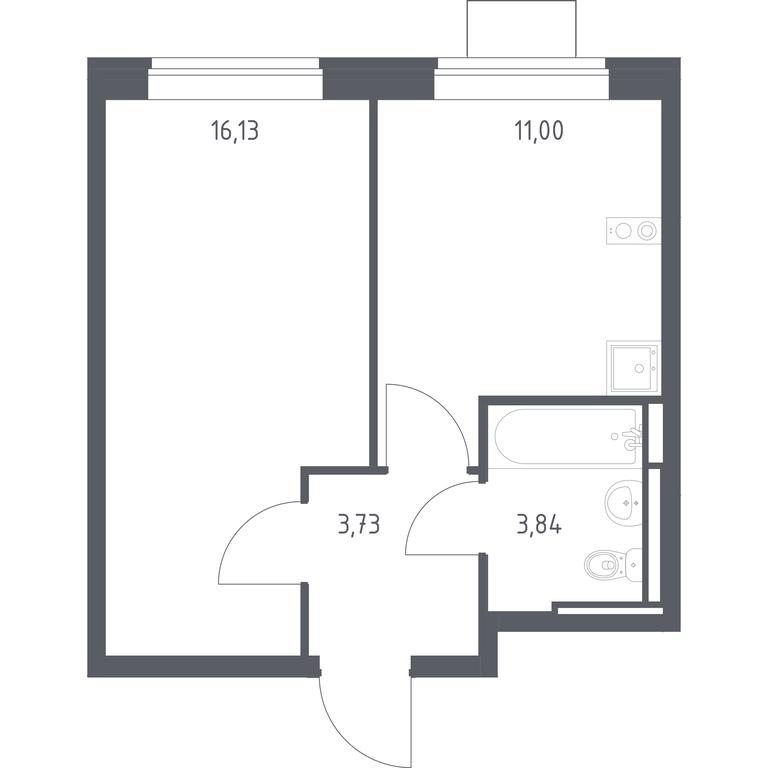 Apartment Sale, 34.7 sq. m. at Bogdanovskiy Les, derevnya Bogdanikha, Leninskiy City District, Moscow Region, Russia #1 Apartment Sale, 34.7 sq. m. at Bogdanovskiy Les, derevnya Bogdanikha, Leninskiy City District, Moscow Region, Russia #1