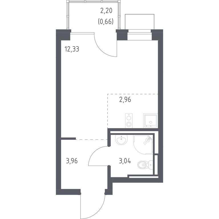 Apartment Sale, 22.95平方米 at Bogdanovskiy Les, derevnya Bogdanikha, Leninskiy City District, Moscow Region, Russia #1 Apartment Sale, 22.95平方米 at Bogdanovskiy Les, derevnya Bogdanikha, Leninskiy City District, Moscow Region, Russia #1
