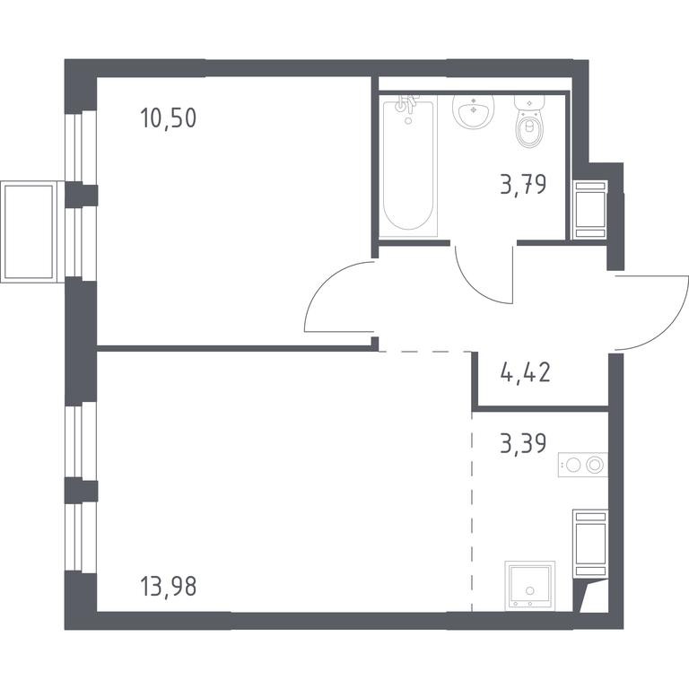 Apartment Sale, 35.6平方米 at Gorki Park, Shkolnaya ulitsa, 2, derevnya Korobovo, Leninskiy City District, Moscow Region, Russia #1 Apartment Sale, 35.6平方米 at Gorki Park, Shkolnaya ulitsa, 2, derevnya Korobovo, Leninskiy City District, Moscow Region, Russia #1