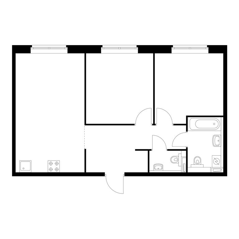 2-BD Apartment Sale, 61.3 sq. m. at Butovo Park 2, Butovo Park Residential Complex, Butovo Work Settlement, Leninskiy City District, Moscow Region, Russia #1 2-BD Apartment Sale, 61.3 sq. m. at Butovo Park 2, Butovo Park Residential Complex, Butovo Work Settlement, Leninskiy City District, Moscow Region, Russia #1