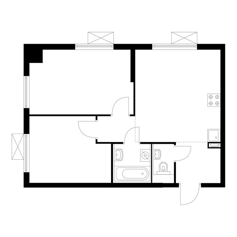 2-BD Apartment Sale, 52.5 sq. m. at Liublinskiy Park, Lyublinskaya Street, 78к2, Moscow, Russia #1 2-BD Apartment Sale, 52.5 sq. m. at Liublinskiy Park, Lyublinskaya Street, 78к2, Moscow, Russia #1