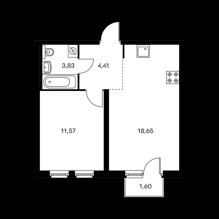 Продажа 1-комн. квартиры, 38,9 м² в ЖК «Измайловский 11», Измайловский проезд, 5А, Москва, Россия #1 Продажа 1-комн. квартиры, 38,9 м² в ЖК «Измайловский 11», Измайловский проезд, 5А, Москва, Россия #1