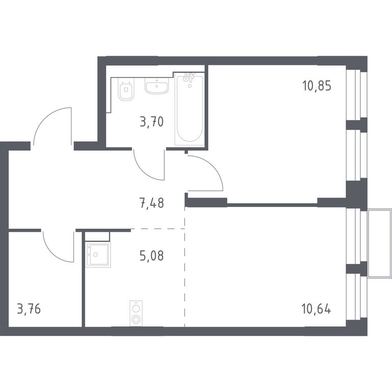 Apartment Sale, 41.75 sq. m. at Kvartal Strogino, zhiloy kompleks Kvartal Strogino, Krasnogorsk, Moscow Region, Russia #1 Apartment Sale, 41.75 sq. m. at Kvartal Strogino, zhiloy kompleks Kvartal Strogino, Krasnogorsk, Moscow Region, Russia #1