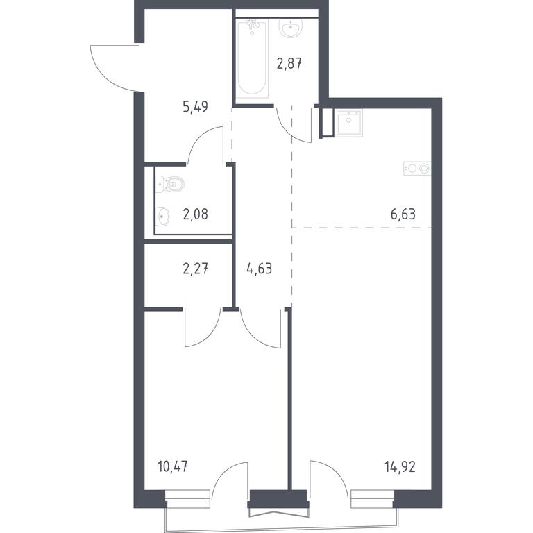 Apartment Sale, 49.1 sq. m. at Kvartal Aviatorov, ulitsa Koldunova, Aviatorov Microdistrict, Balashikha, Moscow Region, Russia #1 Apartment Sale, 49.1 sq. m. at Kvartal Aviatorov, ulitsa Koldunova, Aviatorov Microdistrict, Balashikha, Moscow Region, Russia #1