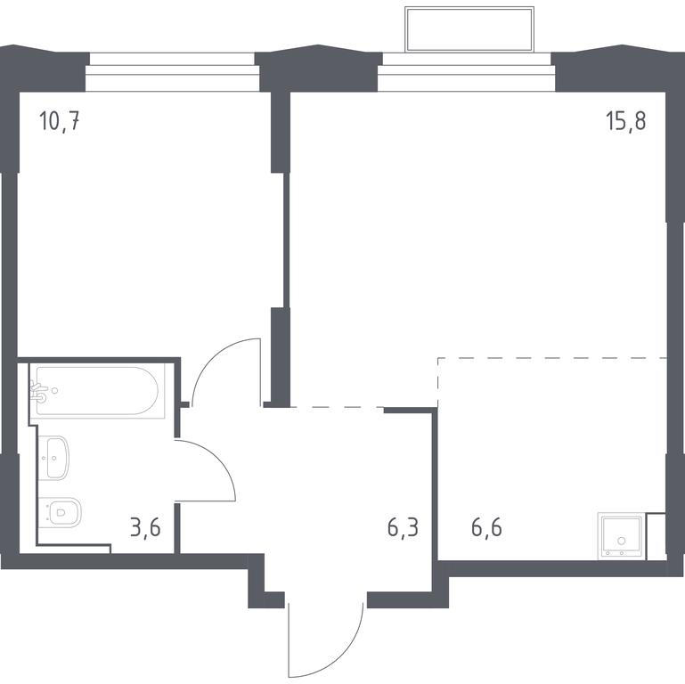 Apartment Sale, 43.02 sq. m. at Kvartal Strogino, zhiloy kompleks Kvartal Strogino, Krasnogorsk, Moscow Region, Russia #1 Apartment Sale, 43.02 sq. m. at Kvartal Strogino, zhiloy kompleks Kvartal Strogino, Krasnogorsk, Moscow Region, Russia #1
