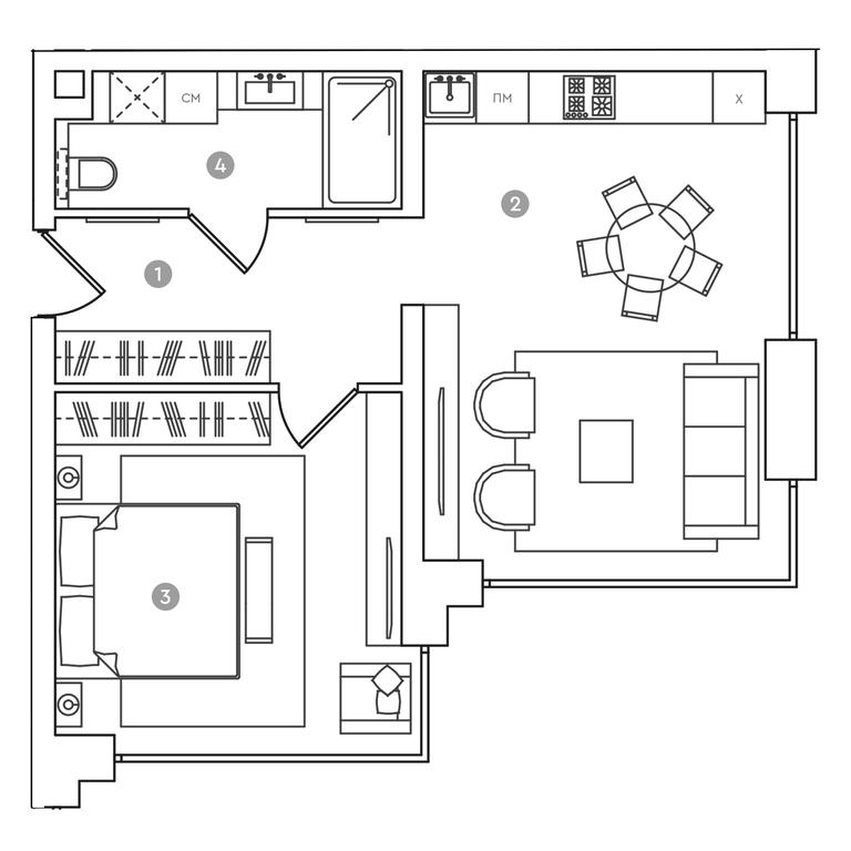 Продажа 1-комн. квартиры, 52,9 м² в ЖК «РЭД7 (RED7)», проспект Академика Сахарова, 11, Москва, Россия #1 Продажа 1-комн. квартиры, 52,9 м² в ЖК «РЭД7 (RED7)», проспект Академика Сахарова, 11, Москва, Россия #1